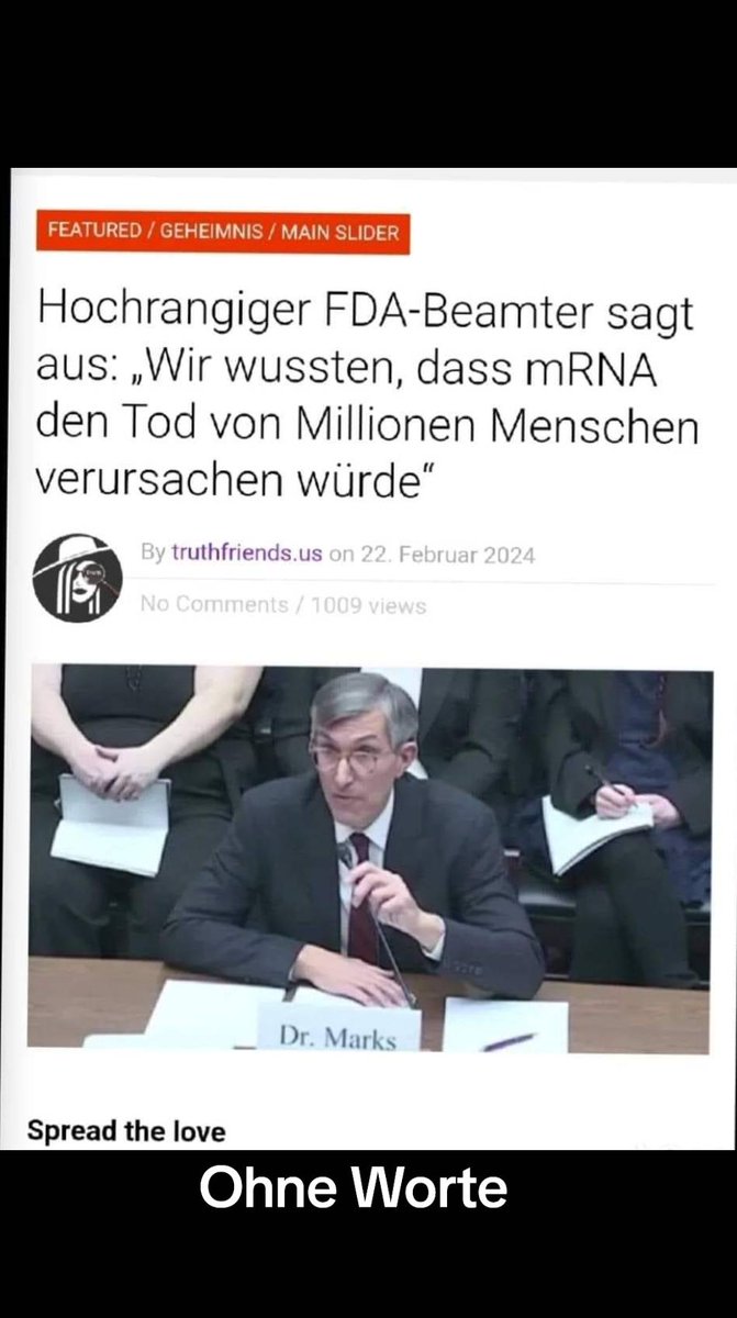 FDA GIBT ZU DAS SIE UNS ERMORDEN WOLLTEN💥💥👇🏻