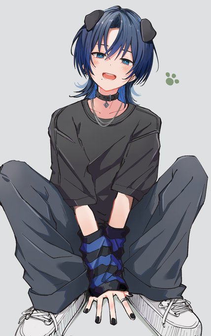「animal ears blue hair」 illustration images(Latest)｜3pages