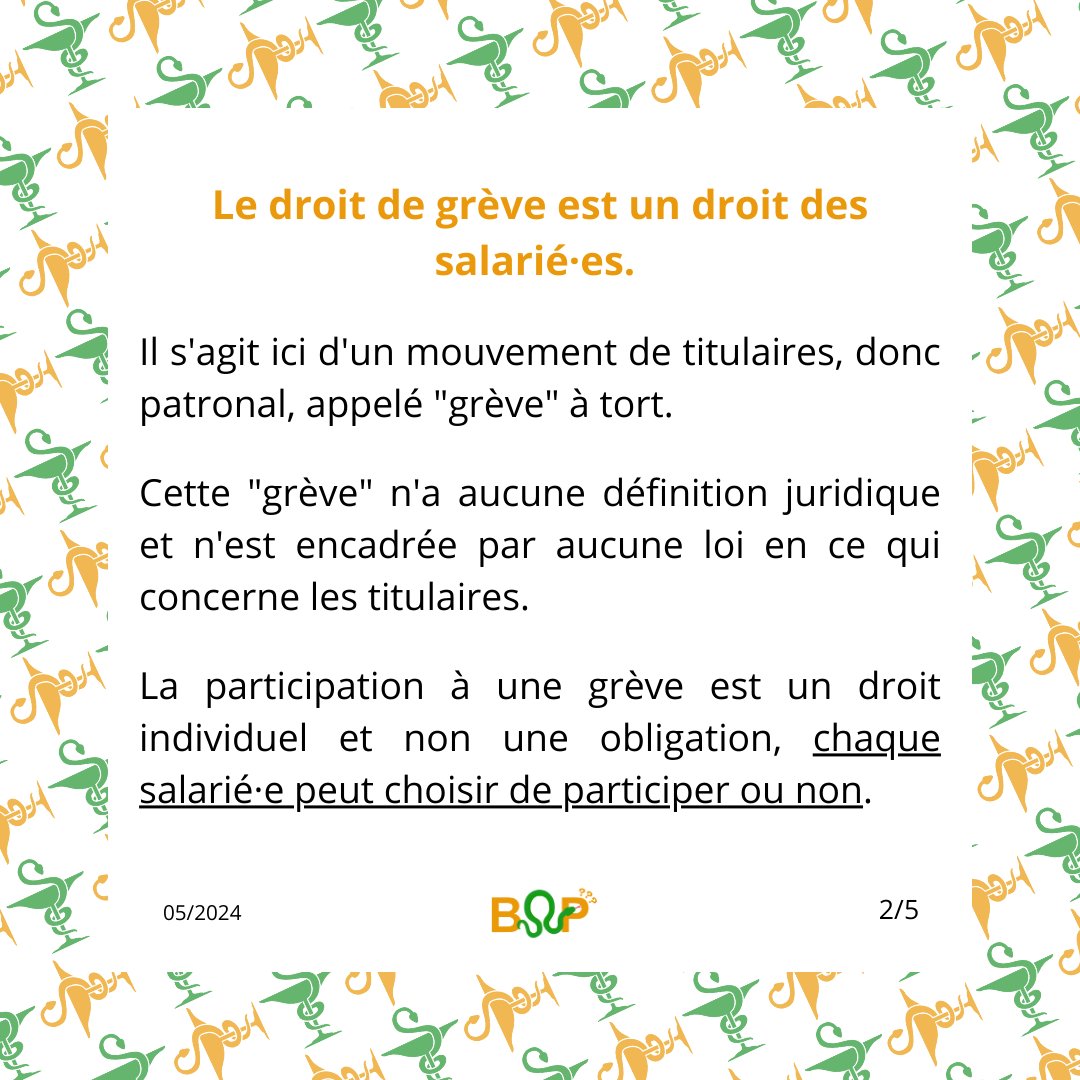 Back_Officine's tweet photo. #BackOfficine a le plaisir de vous présenter son 1er vrai-faux sur le thème du Droit du travail ! 

Aujourd'hui, petit point sur les droits des salarié·es face à la mobilisation des titulaires du 30 mai 2024 : rémunération, récupération d'heures, congé, qu'en est-il ? https://t.co/k4eHRYE22e