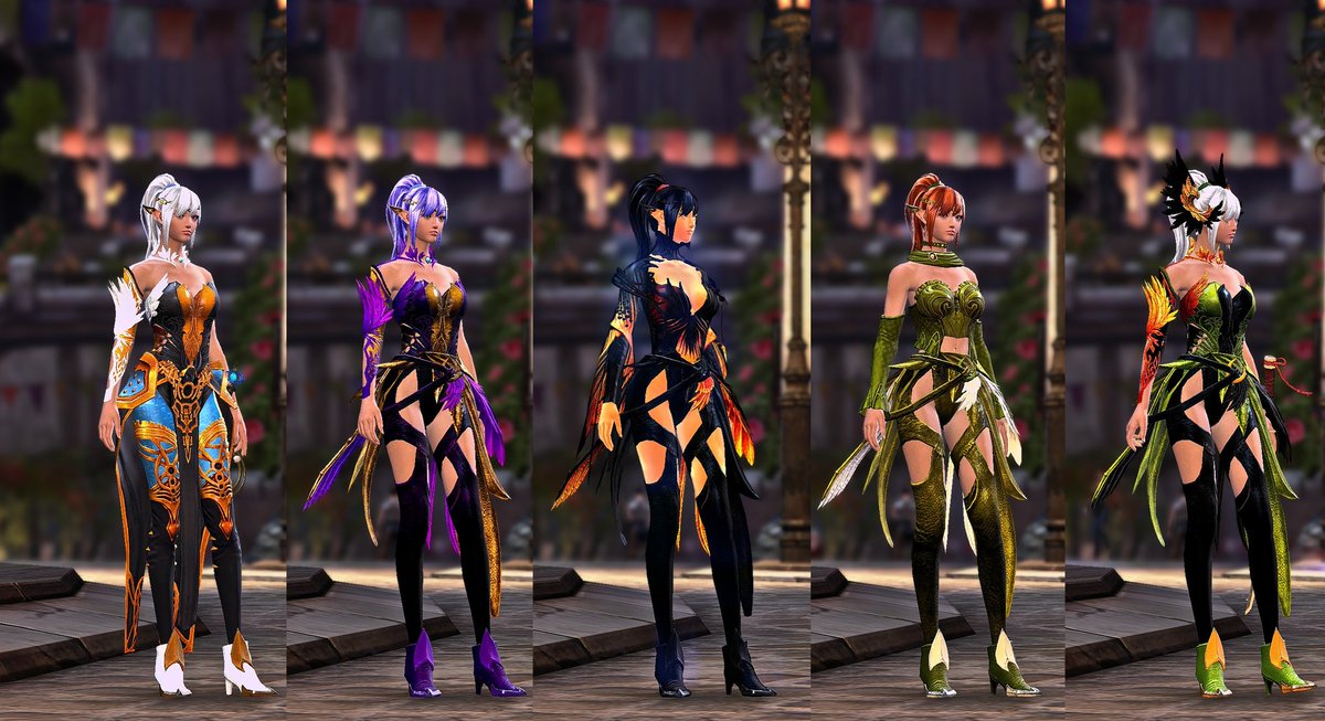 My chara Evie and some of her variants!

#gw2 #Guildwars2
