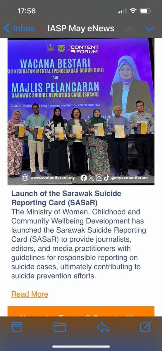 Pleasantly received the news that the launch of the SASaR card was part of the @IASPinfo newsletter. Humbled and grateful. @mycontentforum