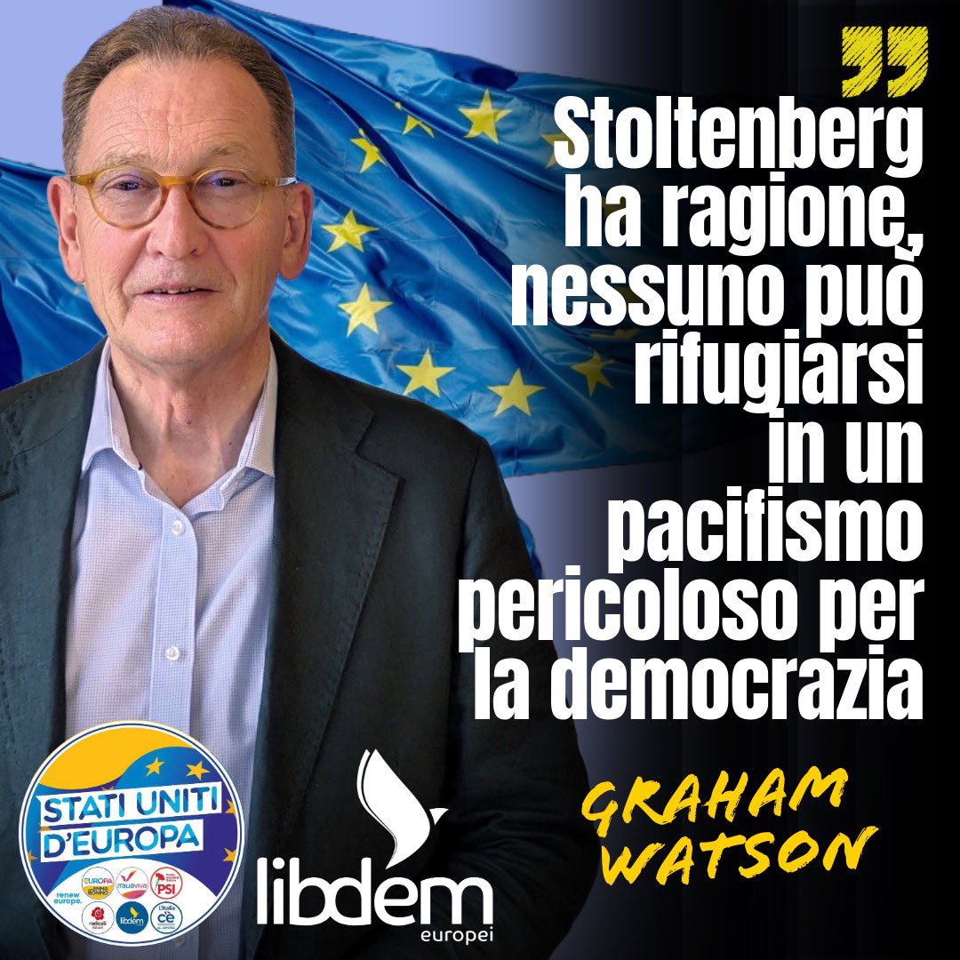 WATSON (SUE): STOLTENBERG HA RAGIONE (DIRE) Roma, 26 mag. - 'Parliamo seriamente dell'#Ucraina. Tutti sappiamo che #Stoltenberg ha ragione, ma nessuno ha il coraggio di ammetterlo. Bisogna continuare a difendere senza ipocrisie il Paese aggredito dalla Russia'. Lo afferma