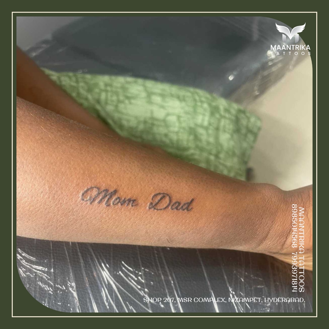 ☎️ +91 8985014568 / 7993971814

📍SHOP NO 207, MSR COMPLEX, NIZAMPET, HYDERABAD.

👨‍👩‍👧‍👦💖 Forever Bonded: Mom & Dad Tattoos 🖋️✨

Let your tattoo tell the story of a love that lasts a lifetime 💕🌼 

#momdadtattoo #momdad #tattooartist #tattoos #maantrikatattoos #nizampet #maantrika