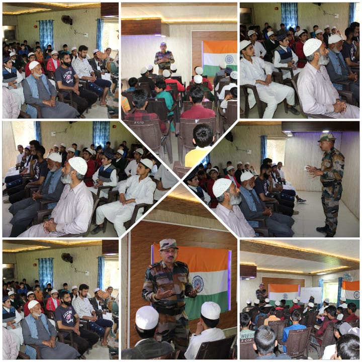 INDIAN ARMY  ORGANISED A LECTURE ON PREVENTION OF WATER BORNE DISEASES

#IndianArmy 
#Kashmir
#GreenArmy 
#SustainableFuture
#HumSayaHaiHum
#IndianArmyNationBuilding
#TransformingIndia 
#UnityInDiversity