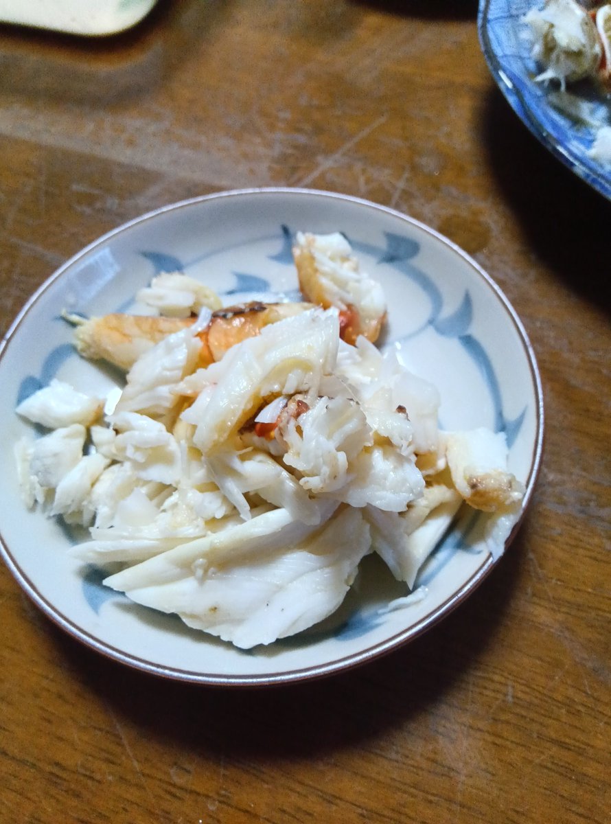 ノコギリガザミ、味は普通でした。