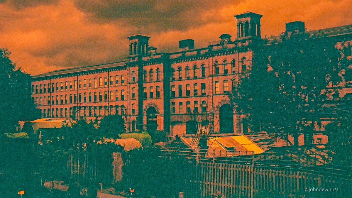 Salt's Mill #Bradford shot with #lomographyred redscale film. #filmphotography @SaltaireStories