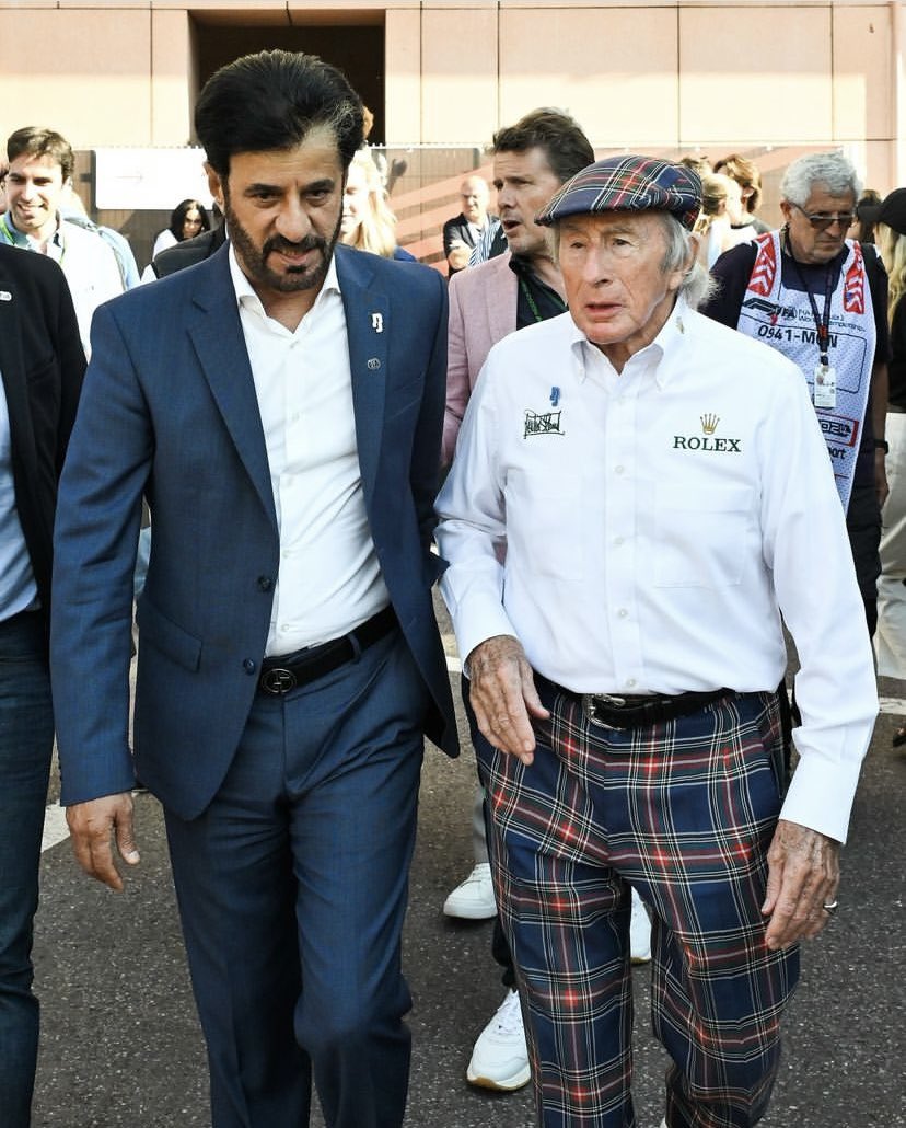 “I fully support his tireless efforts in his Race Against Dementia campaign.” @fia President @Ben_Sulayem after spending some time with our founder Sir Jackie Stewart during #monacogp #raceagainstdementia #dementiaresearch #FIA