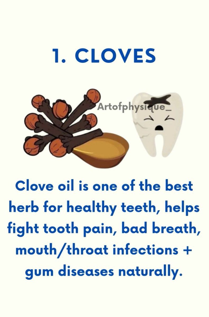 Want to discover the health benefits of natural plants? 

Learn more below! 👇👇👇

1. Cloves