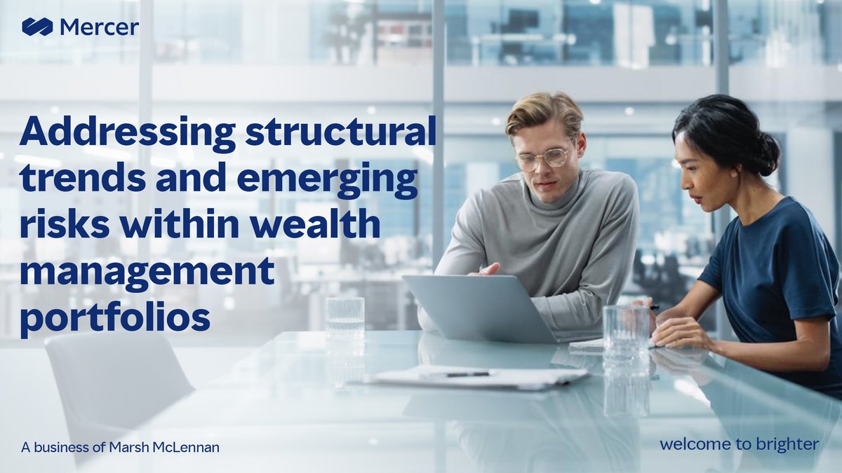We have developed a set of principles to help #WealthManagers address structural trends and emerging risks. These should be considered when setting objectives, constructing portfolios, managing risks and establishing a governance framework. bit.ly/4bWJb1r #wealth