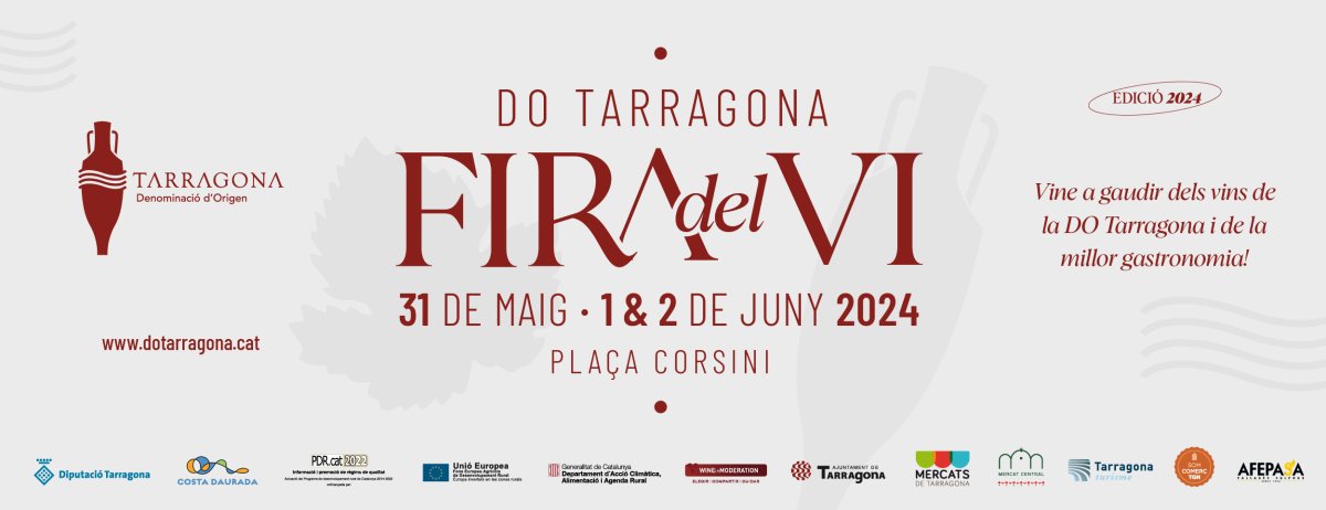 Pren nota! ✍️
📆 Del 28 de maig al 2 de juny #Tarragona celebra la seva Festa del Vi de la DO #Tarragona 2024 🙌

ℹ️👉 ow.ly/5a2x50ROyy0

@tgnturisme @costadauradatur @somgastronomia
#VisitaTarragona #FiraVi #Enoturisme #Enogastronomia