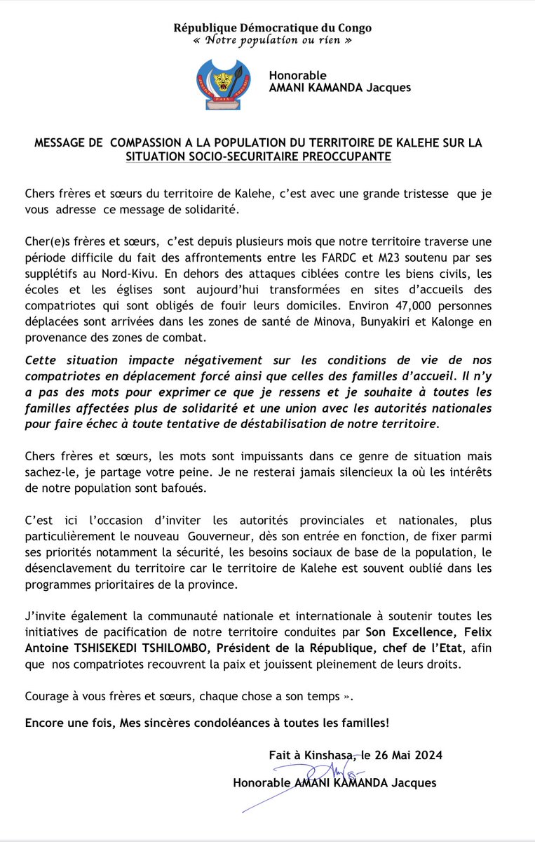 Il n’y a pas des mots puissants pour exprimer ce que je ressens face à ce que ma population traverse. Sincères compassions pr tout. Chaque chose à son temps!