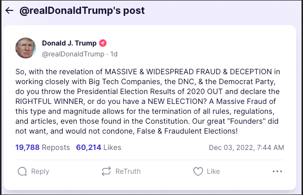 @PatriotPointman @alexbruesewitz Only if by 'we' you mean you and your multiple personalities.  The Libertarians booed him to the end and I want him in prison. #Trump4Prison2024 #VoteNOInsurrectionistSexOffender #TraitorsSupportTraitorTrump