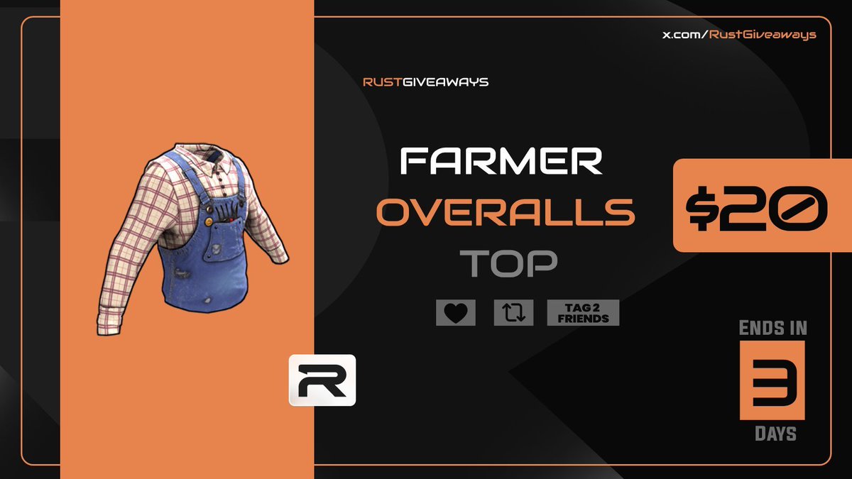 elfanta_'s tweet photo. (20$) Farmer Overalls Top - Giveaway 🎁           

- Retweet
- Follow me + @RustGiveaways
- Tag 2 friends

Rolling in 3 days ⏰ https://t.co/JvpIzyUJdp