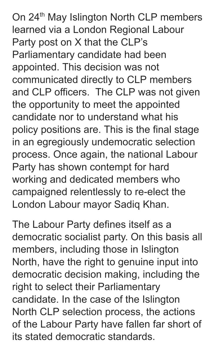 Statement from CLP officers: