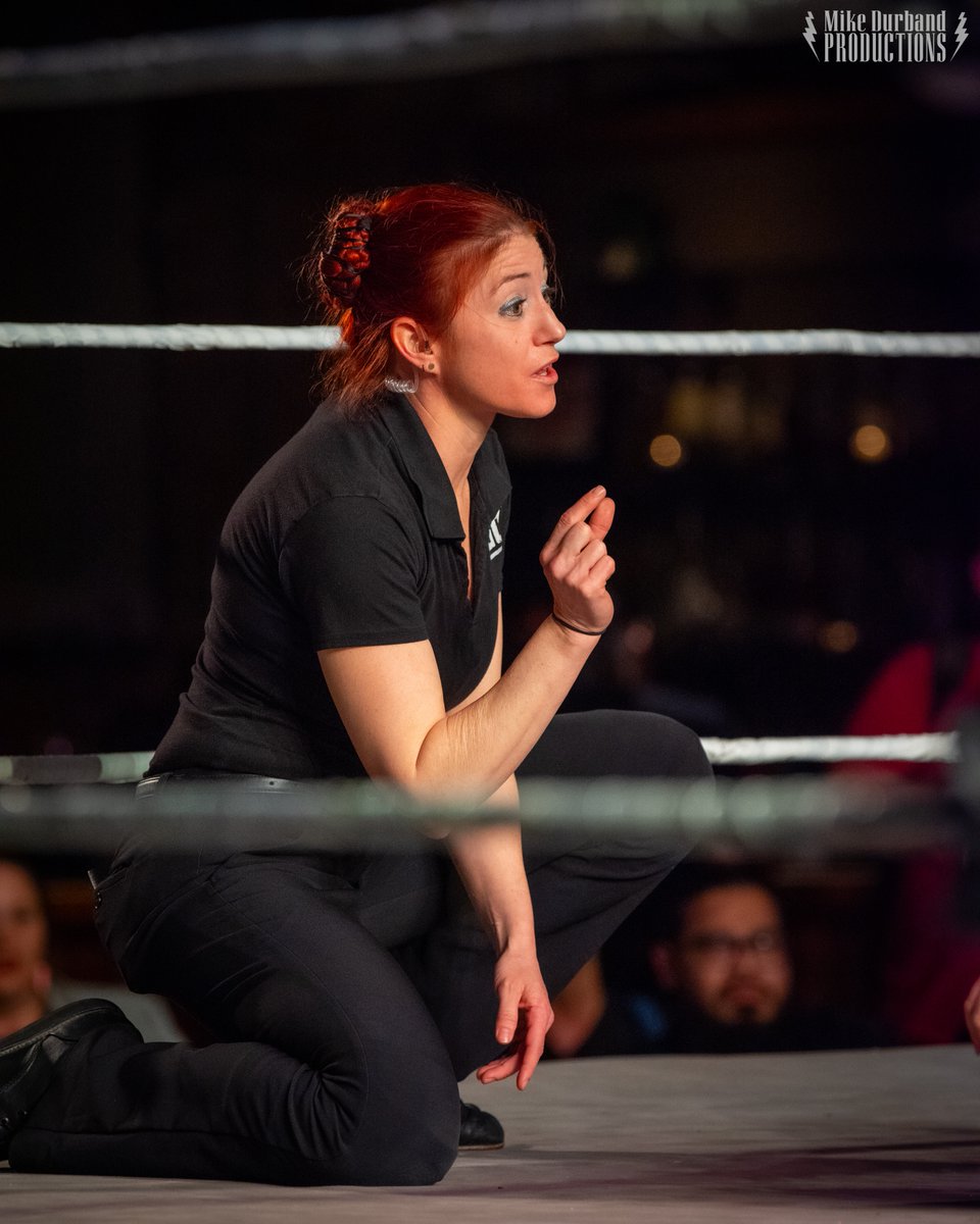 GCW referee Scarlett Donovan at #GCWPicture! @scarlettedonovn 📸: Mike Durband Productions