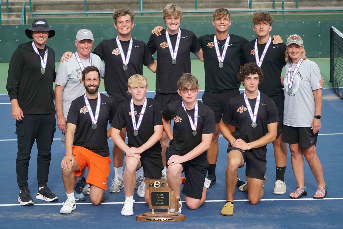 A few photos of Platte County’s team from Friday’s Class 2 MSHSAA Tennis Championships title dual against MICDS on Friday in Springfield. 📸 @SportsMDF