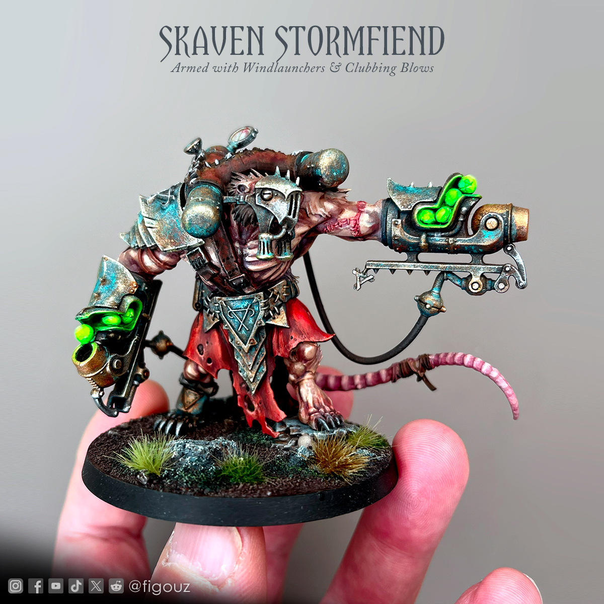 SKAVEN STORMFIENDS !⚡⚡⚡
I like these Techno Skaven Monsters a lot  ! And what about you ?
#warhammer #WarhammerCommunity #skaven #skaventide #ageofsigmar #theoldworld #paintingminiatures #AOS
@warhammer