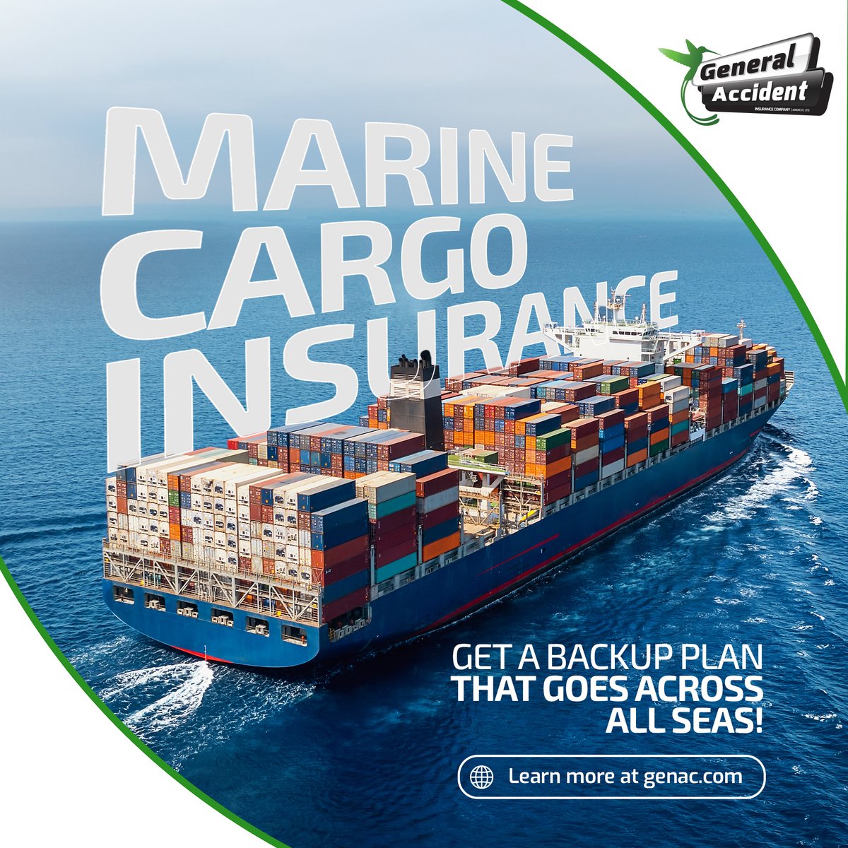 Navigate uncertainties with confidence! Our Marine Cargo Insurance offers a backup plan that goes across all seas. Learn more at brnw.ch/21wK9rw. #MarineCargoInsurance #BackupPlan #GenacJA #Jamaica #Insurance #BackUpPlan #MarineCargo