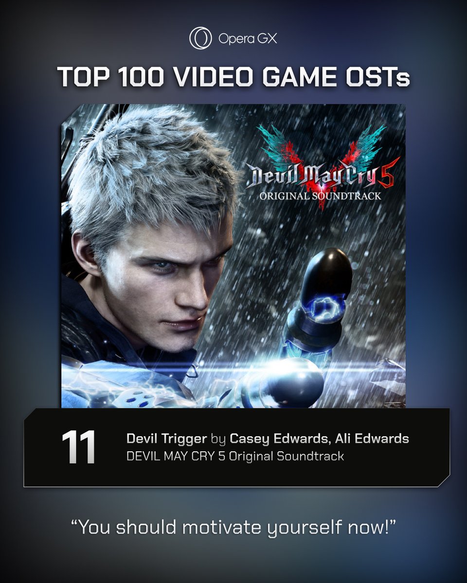 11. Devil May Cry 5 Top Track: Devil Trigger - Casey Edwards & Ali Edwards #Top100GameOSTs