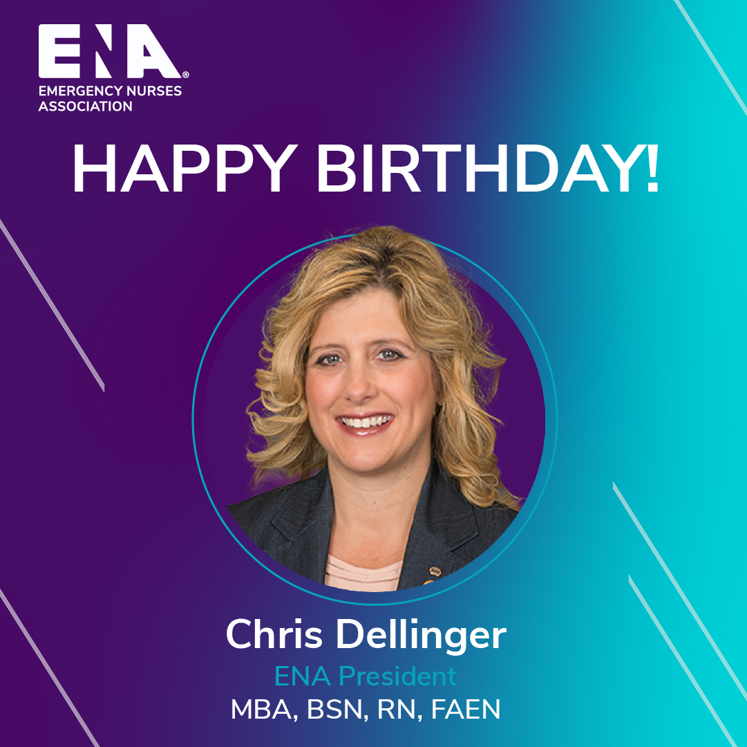 Happy birthday to you 🎂! Please join ENA in wishing ENA President @ChrisDellinger2 a happy birthday!