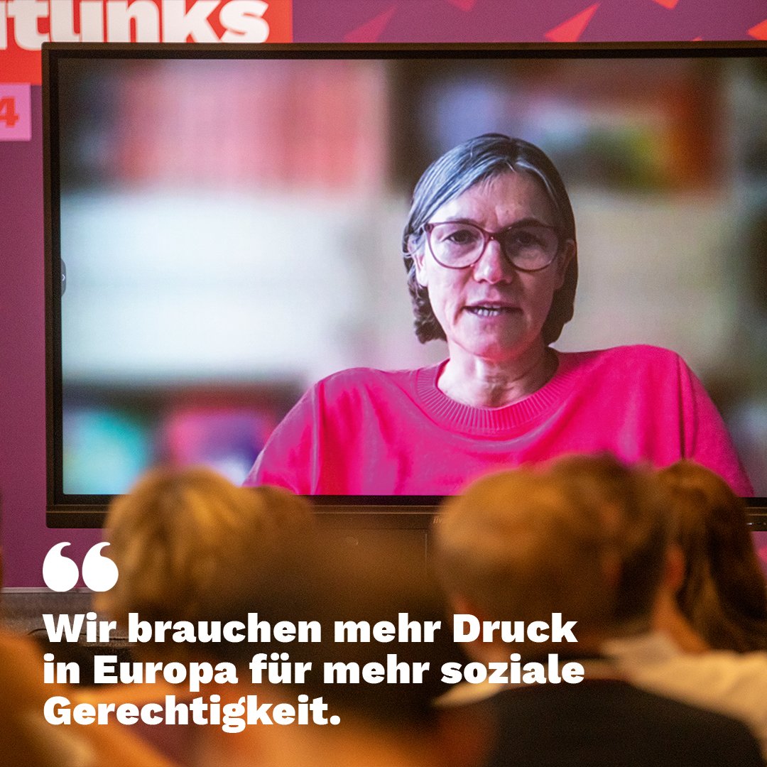 Christiane Benner, Vorsitzende der @IGMetall , fordert beim Europakonvent eine Reform der Schuldenbremse & massive Investitionen in den sozial-ökologischen Umbau der Wirtschaft. @benner_ch #nurmitlinks