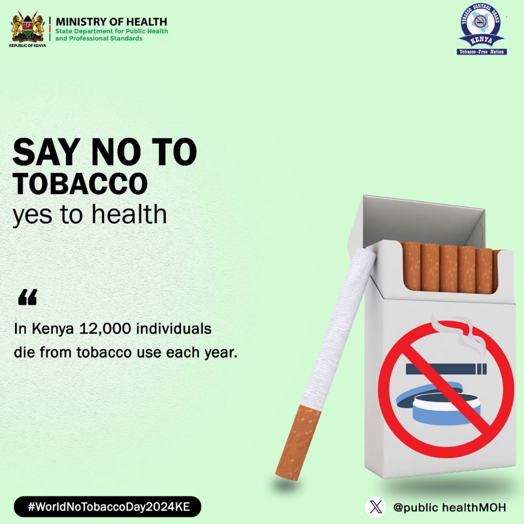 @MOH_Kenya @PublicHealthMoH @tcb_kenya @NCDAllianceKe @KETCA254 @ntakenya @NACADAKenya @DGateway @scadkenya @YiparKenya @aphrc @stowelink_inc @TobaccoFree254 Imagine a 6-year-old child picking up their first cigarette. 

In Kenya, the average age of initiation for tobacco is shockingly low  💔

This is a call to action. Our children deserve better. 

Stand with us to end youth tobacco use by joining in this #WorldNoTobaccoDay2024KE