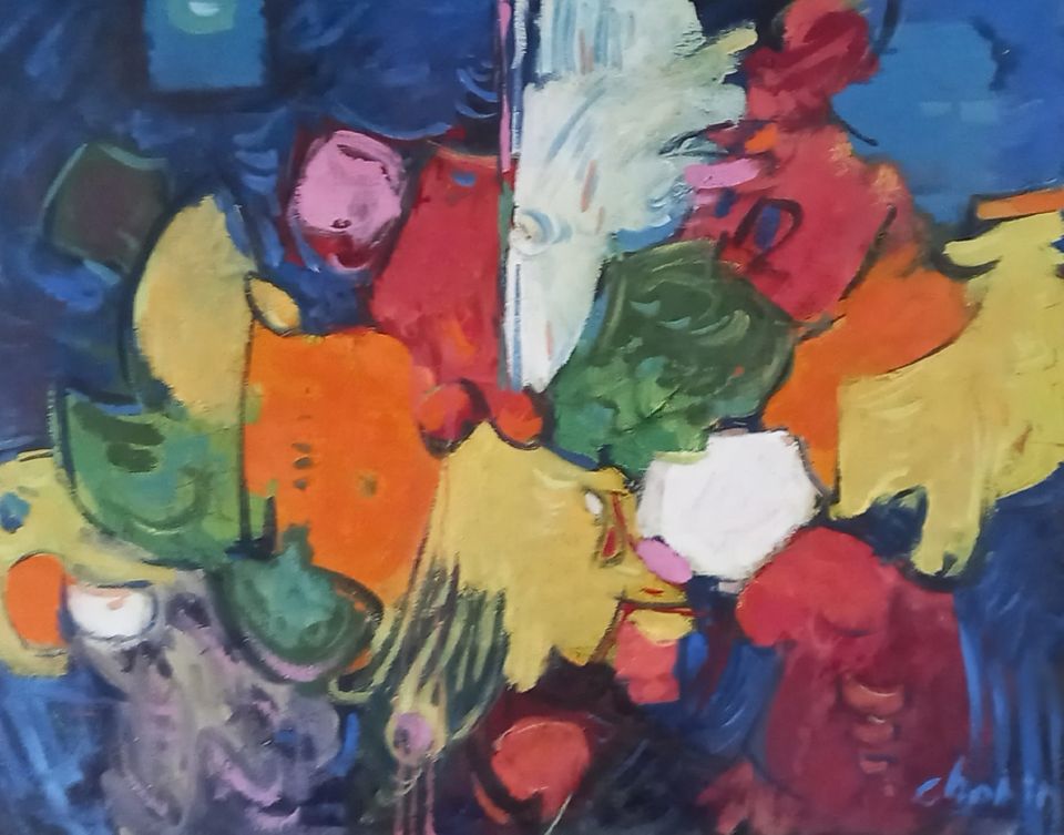 Get ready to be captivated by a burst of color and emotion with this abstract creation! 'Composition' by Shahen Aslanyan armenianartistsproject.org/artwork/5ddc86… #armenianartistsproject #armenianart #charitythroughart