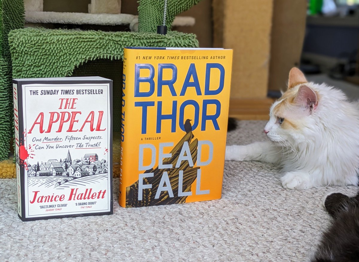UncleT_Bag's tweet image. More spoils from the @amazon book sale! #DeadFall by @BradThor and #TheAppeal by @Janice allett. Brad Thor writes wall-to-wall action and Hallet clever mysteries in a style I really enjoy. Have you read them? What did you think? @emilybestler @serpentstail @ViperBooks