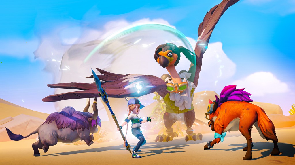 With the new Monster Whisperer DLC, your pets are ready to fight by your side. Capture, nurture, and unleash their power in combat! 🦅🐂🦊 Free update + DLC launching May 28th! 🎮🔥 #MyTimeatSandrock #Gaming #IndieDev #RPG