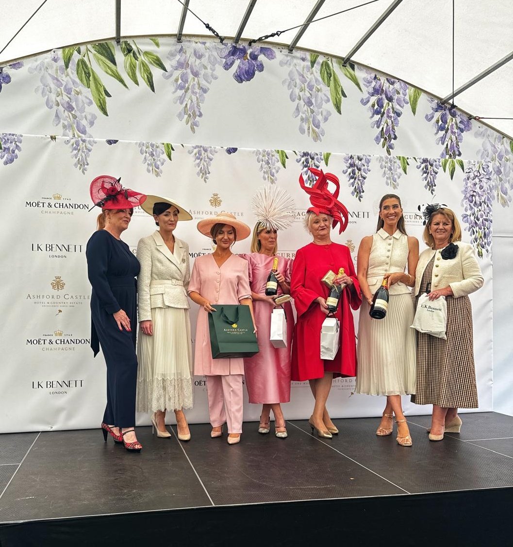 Our gorgeous Hotel Manager Lisa Toomey was part of the judging panel for the inaugural #AshfordCastle Style Icon Award today at @curraghrace. Congratulations to all the finalists, and we look forward to welcoming winner Cleo Knight to stay with us soon.