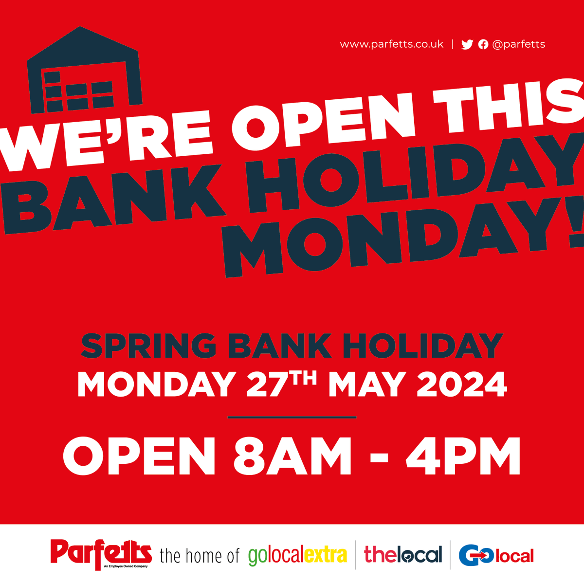 📣 WE'RE OPEN THIS BANK HOLIDAY! 📣 Join us in depot and take advantage of our incredible MARGIN BOOSTING deals!