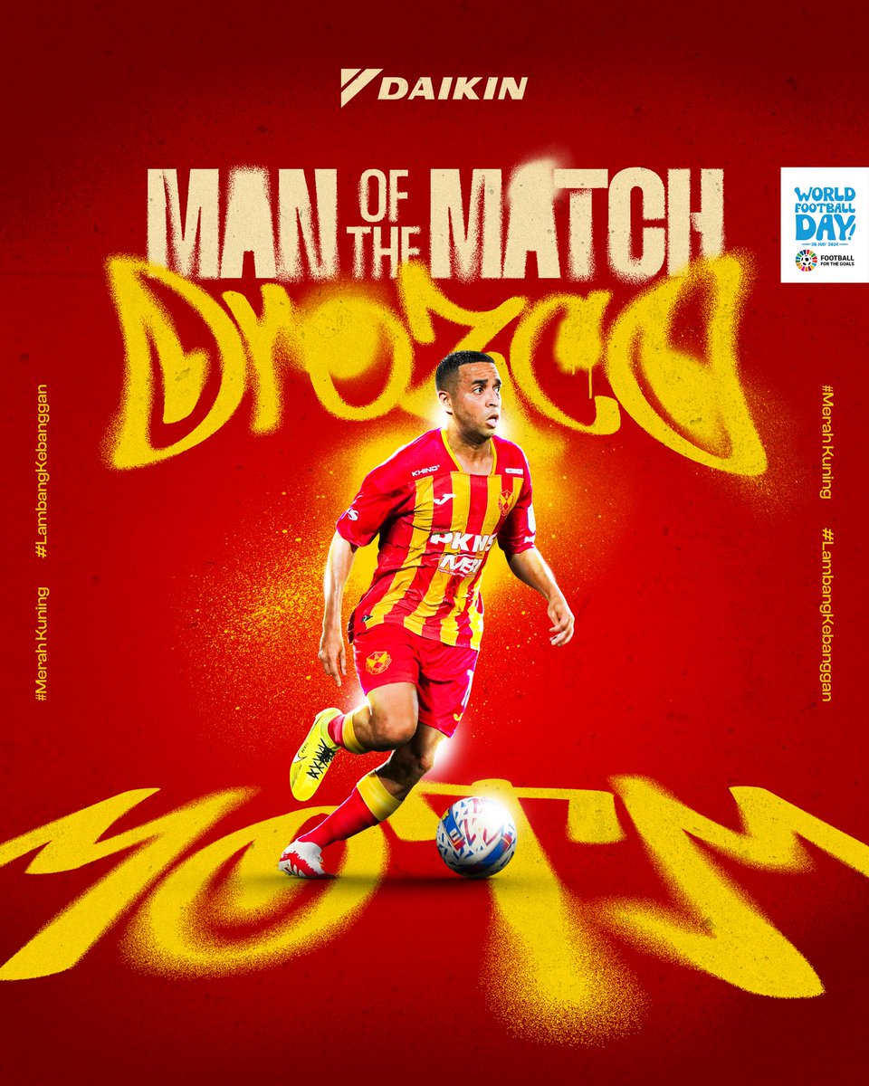 Yohandry Orozco emerges as our Man of the Match for the #SFCNSE match after his stellar performance in the middle of the park, contributing 1️⃣ goal and 1️⃣ assist to give the #RedGiants maximum points for the night 🙌🏻 The magician at his best! 🪄 #SFC #MKLK #MerahKuning