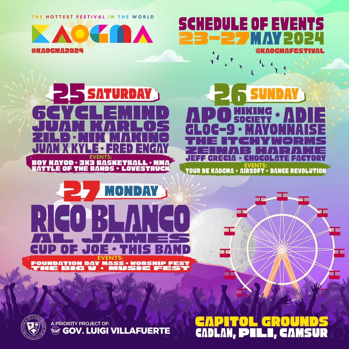 KAOGMA FEST, TULOY TAYO!!! 🌧️ ☔️ 

SEE YOU CAMSUR! #Kaogma2024