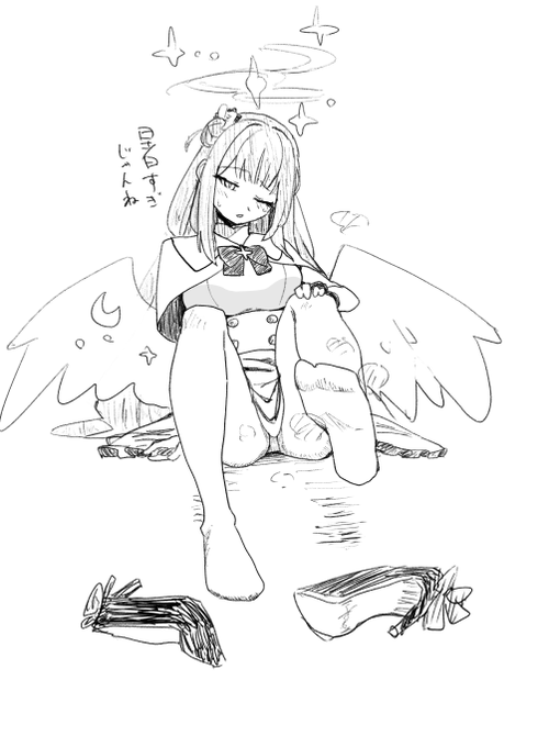 すみません、気付いたら足を描いてました#マシュマロを投げ合おう 