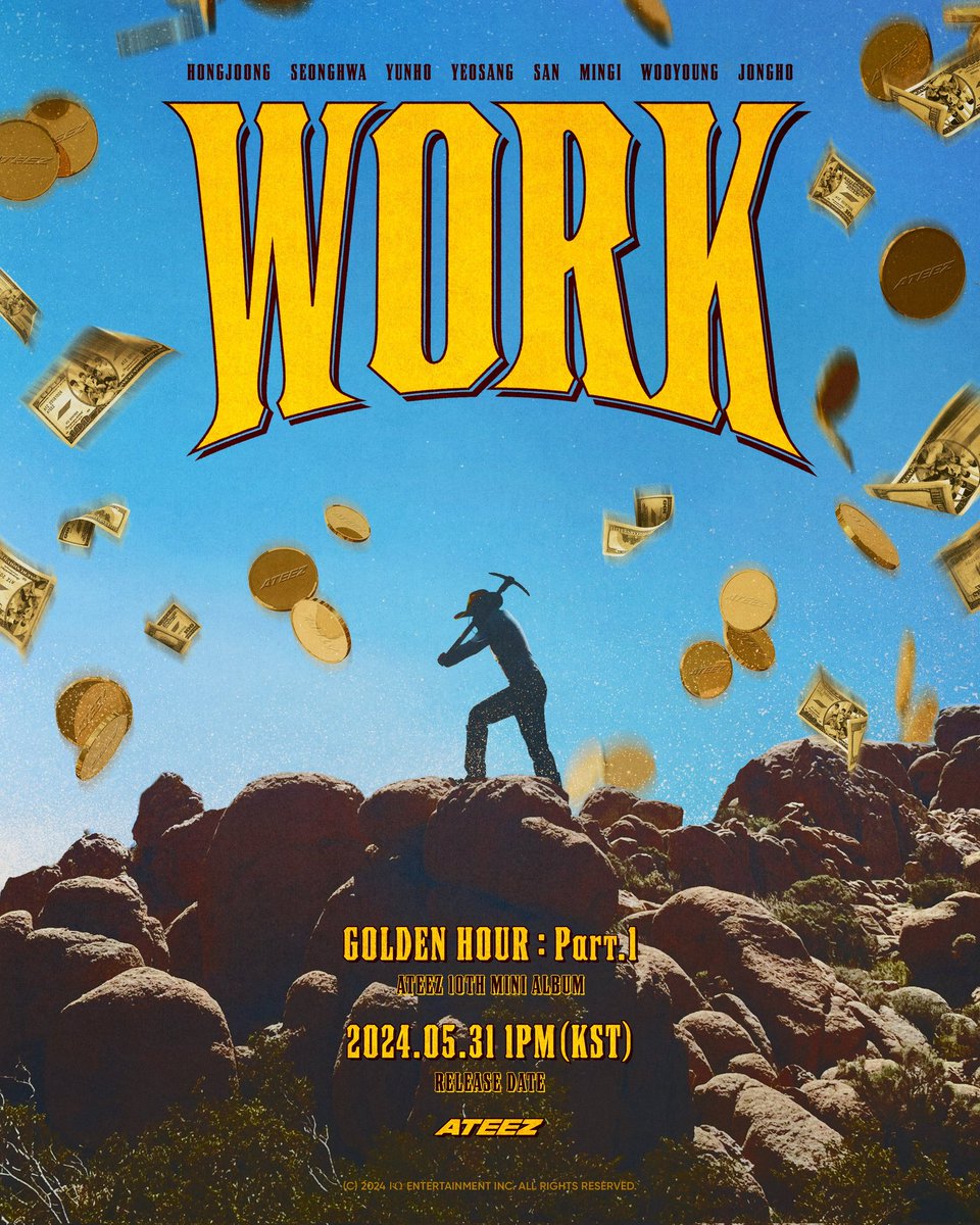 ATEEZ compartilha poster para o videoclipe de "WORK" que será lançado dia 31 de maio
⠀
#ATEEZ #에이티즈 #WORK <a href="/ATEEZofficial/">ATEEZ(에이티즈)</a>