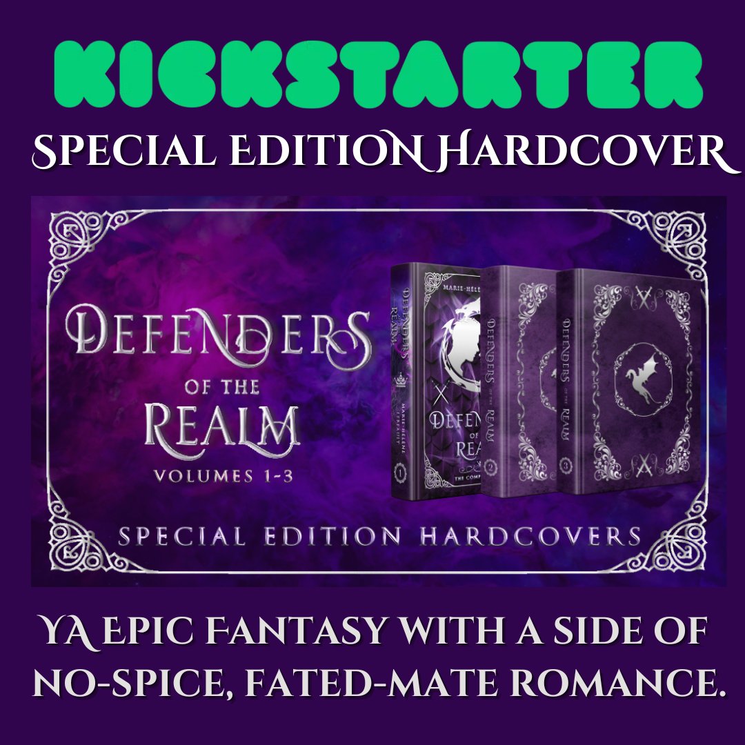 Defenders of the Realm
Special Edition Hardcover Set
kickstarter.com/projects/mhleb…
#epicfantasy #specialedition #hardcover #fantasyromance #nospice #yafantasy #collectorsedition #deluxeedition