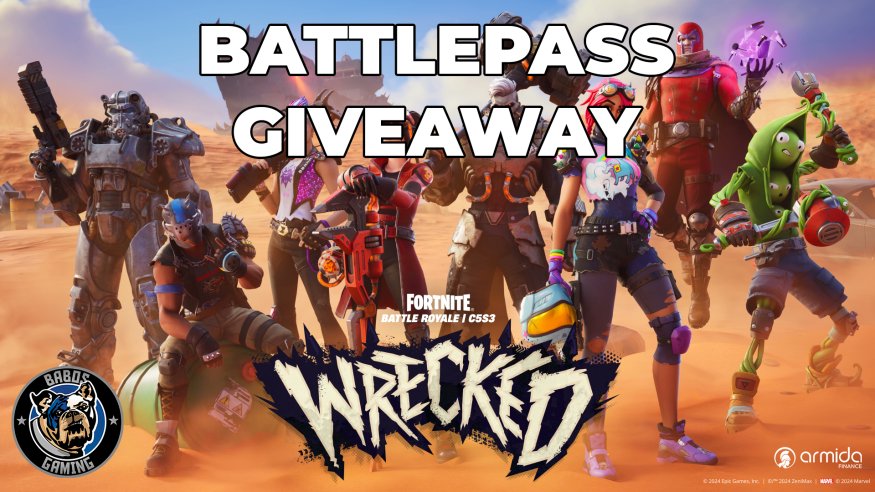 Babos Gaming (@babosgaming) on Twitter photo 🚨GIVEAWAY🚨
New Season giveaway! ✨
Our own <a href="/RCanova89/">Rizource / Reto</a> is giving away 3x Fortnite Chapter 5 Season 3 Battlepasses! 🥳
Follow:
👉🏽 <a href="/RCanova89/">Rizource / Reto</a>
👉🏽 <a href="/BabosGaming/">Babos Gaming</a>
Like, Retweet & tag 2 friends, who are winning with you!
The giveaway ends in 48h. Good luck everyone! 🍀 🚨GIVEAWAY🚨
New Season giveaway! ✨
Our own <a href="/RCanova89/">Rizource / Reto</a> is giving away 3x Fortnite Chapter 5 Season 3 Battlepasses! 🥳
Follow:
👉🏽 <a href="/RCanova89/">Rizource / Reto</a>
👉🏽 <a href="/BabosGaming/">Babos Gaming</a>
Like, Retweet & tag 2 friends, who are winning with you!
The giveaway ends in 48h. Good luck everyone! 🍀