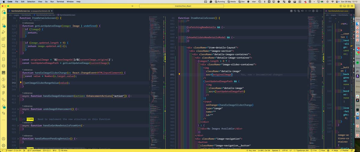 lemoscaioGN's tweet photo. top 5 funções do VSCode que uso bastante e não vejo falarem tanto: 

1 - Dividir o mesmo arquivo (editor group) na metade (pode trocar a divisão da vertical pra horizontal e é redimensionável). https://t.co/ny10SOURtM