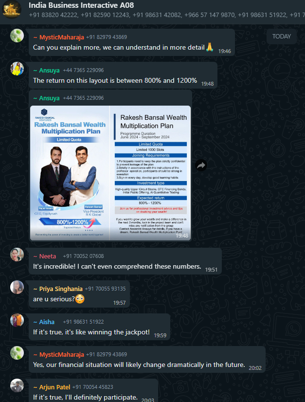MasterMaady's tweet photo. @iamrakeshbansal Sir please check this ! What is going on by using your name ! https://t.co/bVbTS7PjIg