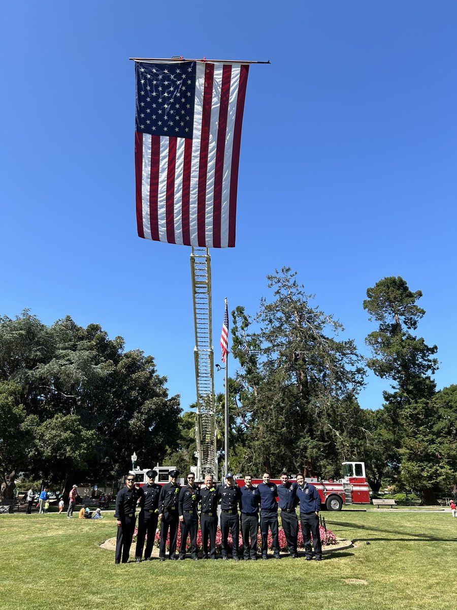 The newly completed Fallen Heroes Memorial in Central Park honors #SanMateo residents who lost their lives in the line of duty while serving as service members, police, and firefighters.