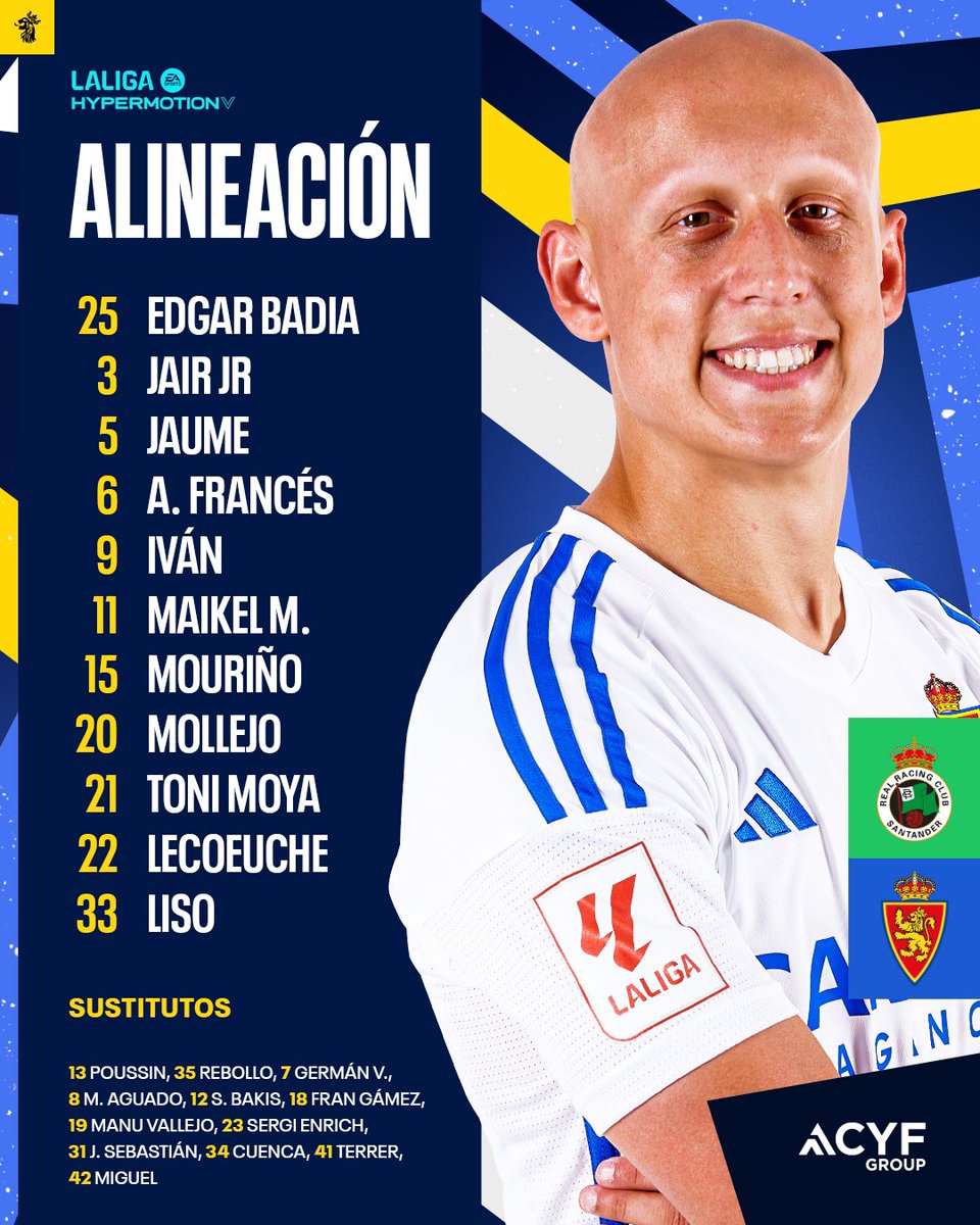 RealZaragoza's tweet photo. 1️⃣1️⃣ Nuestro 𝗢𝗡𝗖𝗘 en Santander ⚫️🟡 https://t.co/zARPmjZCiX