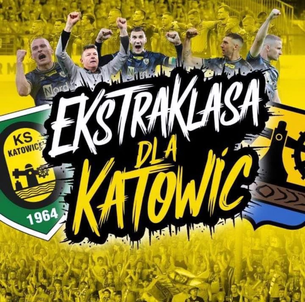 Mamy to! 💛💚🖤 <a href="/_GKSKatowice_/">GKS Katowice</a> w Ekstraklasie ✨ nasi piłkarze po wyjazdowej wygranej z Arką Gdynia 1:0 zapewniają sobie awans. To efekt konsekwentnego działania całego klubu, ale i kibiców, którzy wspierają naszych zawodników 💪