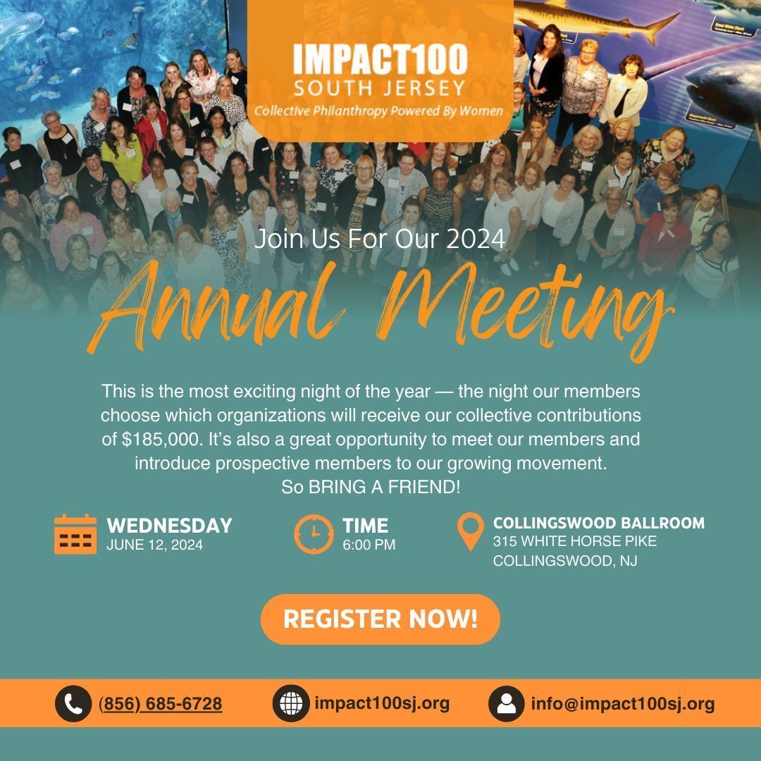 Have you RSVP'd for our June 12 Annual Meeting? Join us and BRING GUESTS to witness a truly unique event where #SouthJersey women choose which organizations will receive their $185,000 in collective contributions. RSVP at buff.ly/3KcDCjt