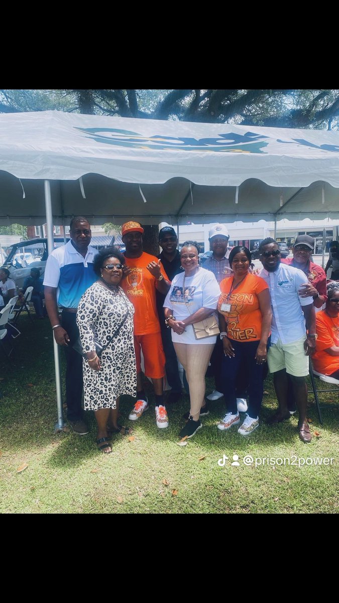 Prison2Power's tweet photo. Prison To Power pictured with Sheriff Morris Young to the far left of Gadsden County in Quincy, Fl. along with Judge Garner and several other municipal officials yesterday May 25, 2025. https://t.co/WltjMYAfJe