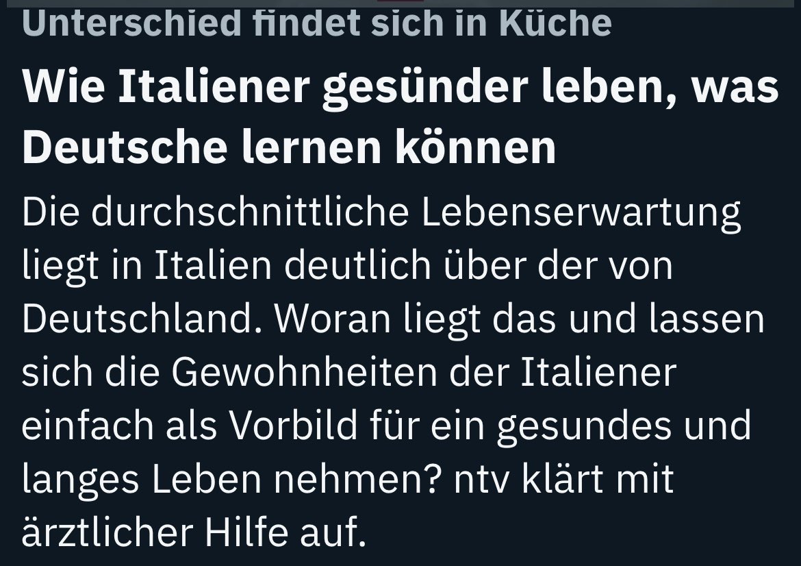 alex1708ander's tweet photo. #echofirst #CardioTwitter
Dolce vita 🇮🇹 vs 🇩🇪 Deutsche vita 

L’aspettativa di vita media in Italia è significativamente più alta che in Germania https://t.co/EcWgZS0XzH