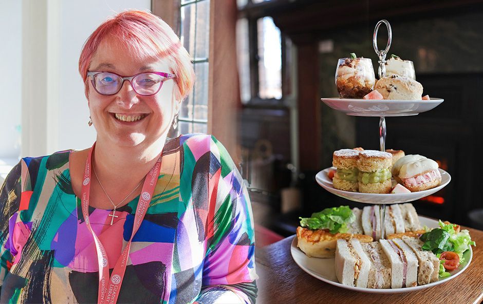 Last week, we held a lovely Afternoon Tea with the Warden for a visiting group. If you too would like to learn about the Library, meet Andrea and enjoy nibbly sandwiches, quiches and cake, join her on Wednesday 14th August. Times and ticket prices here buff.ly/3UfbRvp.