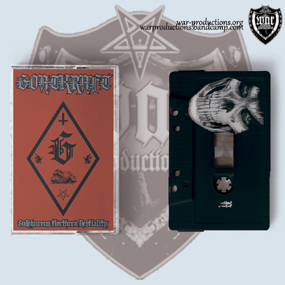 #Goatkraft #News #Preorder
Out June 7th 

Originally by @BoneheadIron in CD and LP format, the tape version finally arrives, which @WarProd  releases with great honour

warproductions.bandcamp.com/album/wpt098

#WarProductions
#SupportTheUnderground
#BlackDeathMetal
#BlackDeathMetalTapes