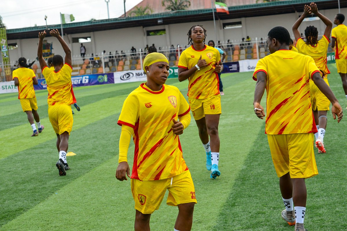 WARM UP? ✅
UP NEXT: kick off  12:30

IT'S GLORY TIME 💪

#ALLORNOTHING
#BAYEDO
#NWFL24
#NWFLpremiershipsuper6

  ADAAAA EDO QUEENS 👑 💛 ♥️