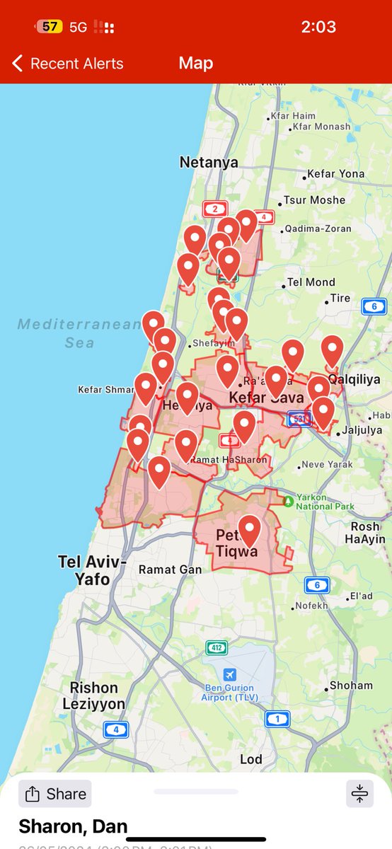 🚨Sirens sounding in Tel Aviv and central Israel🚨